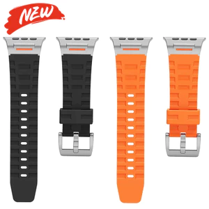 Dây đeo silicon thể thao sang trọng cho Apple Watch Series11 / 10 46mm Ultra3 / 2 / 1 49mm 9 8 7 6 5 SE 45mm 44mm