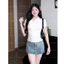 Áo Thun Nữ Cộc Tay Cổ Đức Khuy Cúc Ôm Body , Polo Cộc tay Cotton Mịn Thoáng Mát A2149