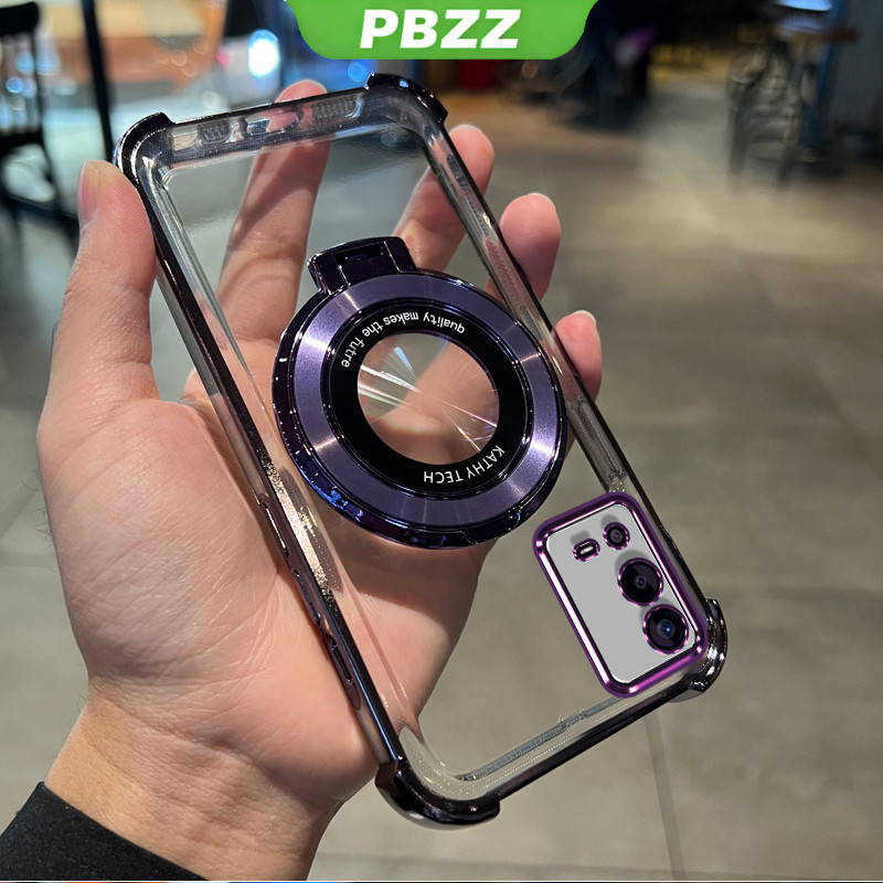 FOR ốp lưng Ốp cho Oppo A55 4G Ốp điện thoại Ốp mềm Ốp silicon chống sốc thiết kế mới trong suốt thẩm mỹ có giá đỡ