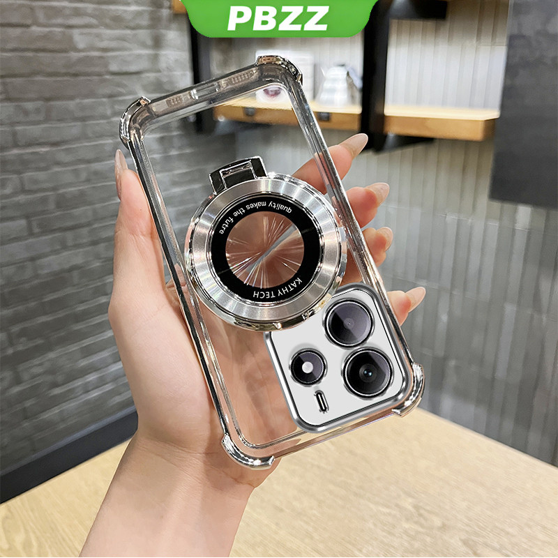 FOR ốp lưng Ốp cho Redmi Note 14 Pro 5g Redmi Note 14 4g 2024 Ốp điện thoại Ốp mềm Ốp chống sốc Silicon thiết kế mới trong suốt thẩm mỹ có giá đỡ sjxwxzj01