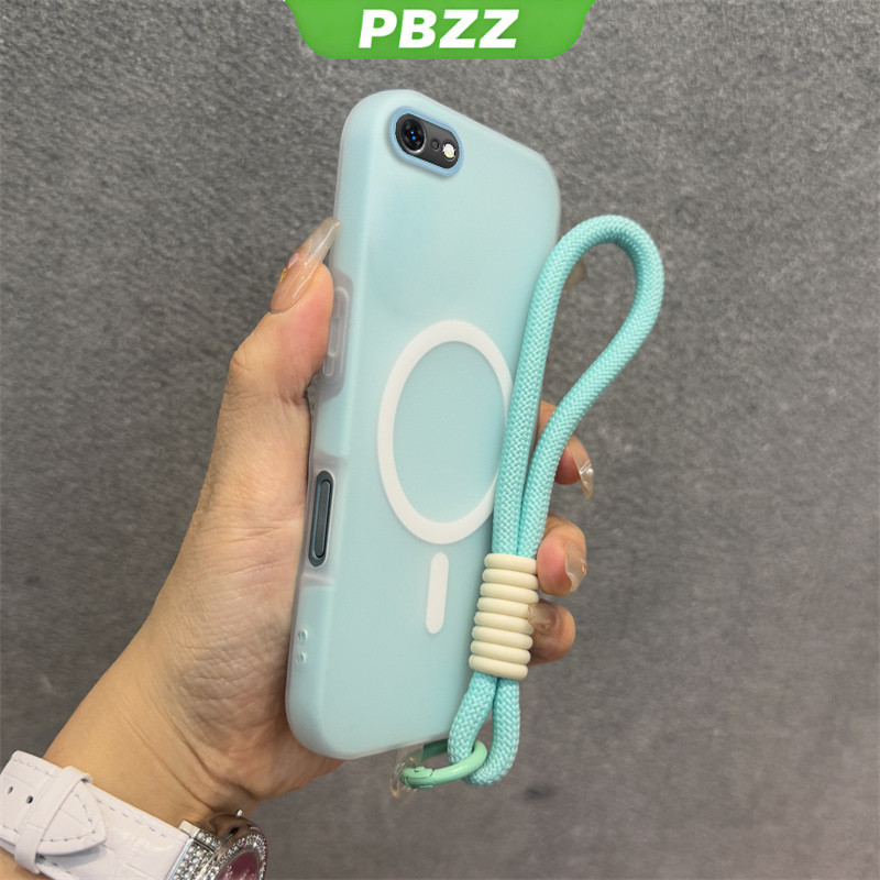 Ốp 2 Trong 1 Cho iphone 5s 5 6 6s 6 7 8 7P 8P 6SP plus Vỏ Điện Thoại Chống Sốc Thiết Kế Mới Thẩm Mỹ Vỏ Thạch Màu Kép Có Dây Buộc Từ Tính Không Dây GDBSWX01