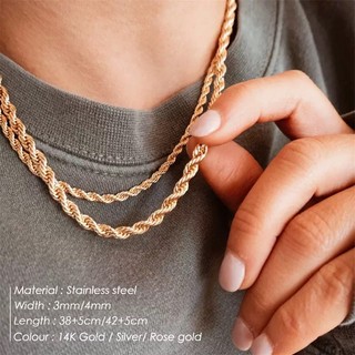 Vòng tay bện từ titan và thép không gỉ, phong cách thời trang nam