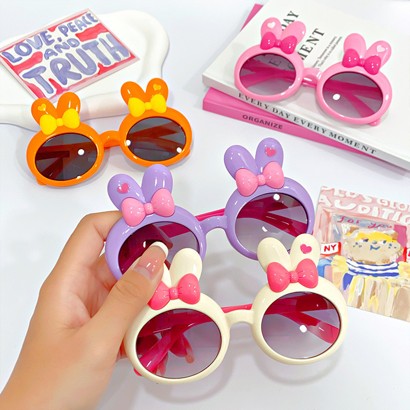 Phim Hoạt Hình Thỏ Tai Kính Mát Cô Gái Bé Đi Chơi Che Nắng Gương Dễ Thương Trẻ Em Hợp Thời Trang Kính Mát 0318