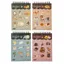 GETVOW Die-Cut Sticker Book, Dream Pursuit Life Series 20 tờ Vật liệu chủ đề cuộc sống, Tạp chí PET Sổ lưu niệm DIY Khung ảnh Trang trí Đồ dùng văn phòng phẩm
