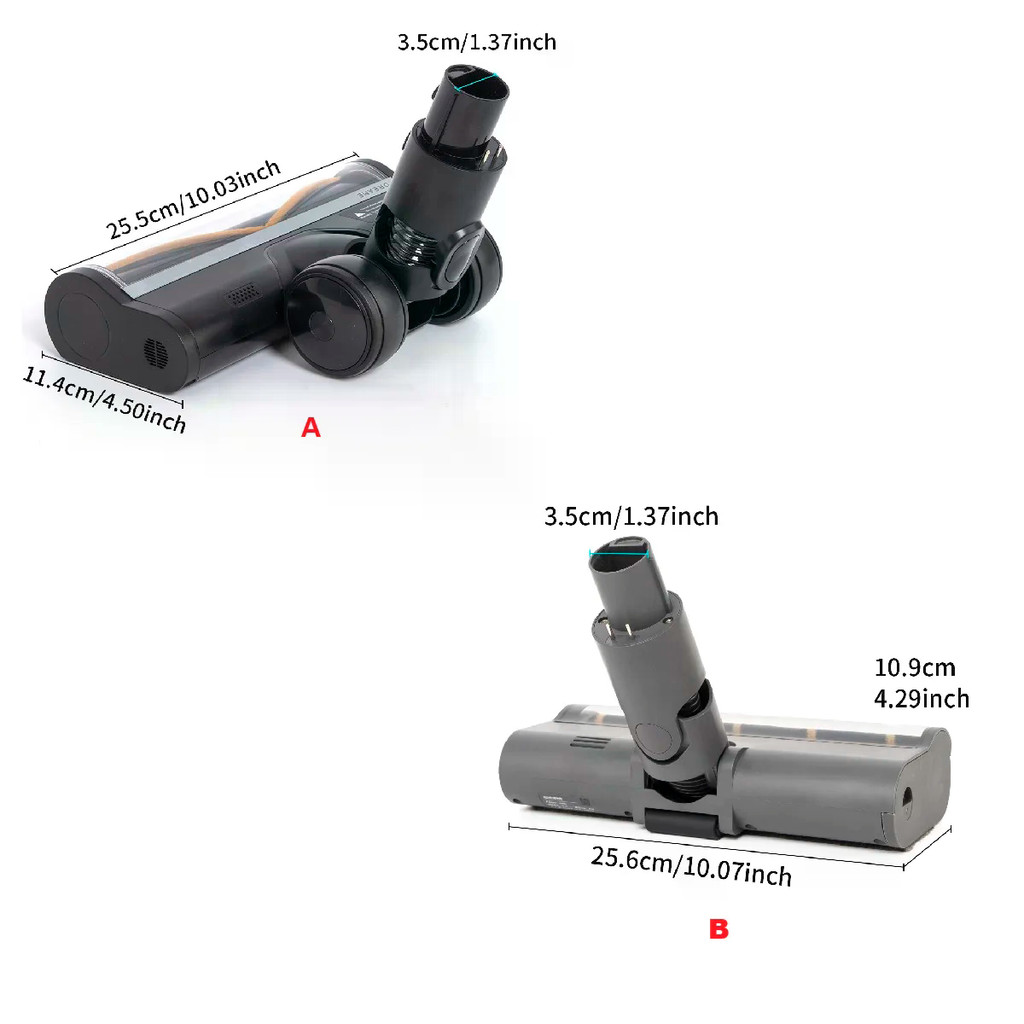 Đầu bàn chải khoảng cách kim rộng 1,2cm cho máy hút bụi Dreame V12 V11SE T20 T30 R10 R30 S10 Z10, 0,8cm cho Dreame V8 V9B V9P