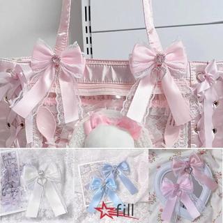 FILL 1 / 2 Chiếc DIY Ruy Băng Nơ Bộ, Kẹp Trái Tim Ruy Băng Ren Nơ ItaBag Nơ Phụ Kiện, Viền Ren Hai Lớp Nơ Mặt Dây Chuyền Bling Trái Tim Ruy Băng Ren Nơ Kẹp