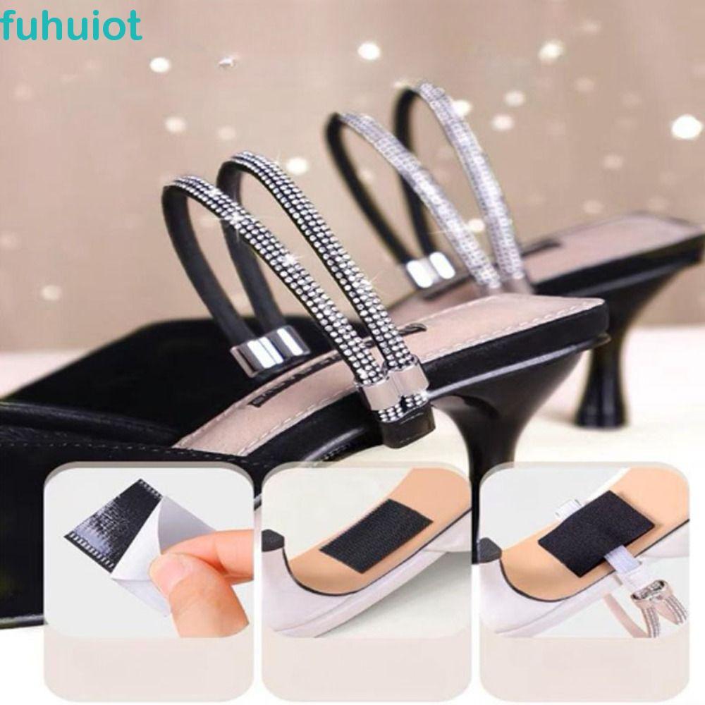 Dây đeo đàn hồi FUHUIOT chống trượt, dây giày cao gót sáng bóng, lắp đặt dễ dàng, an toàn cho nữ