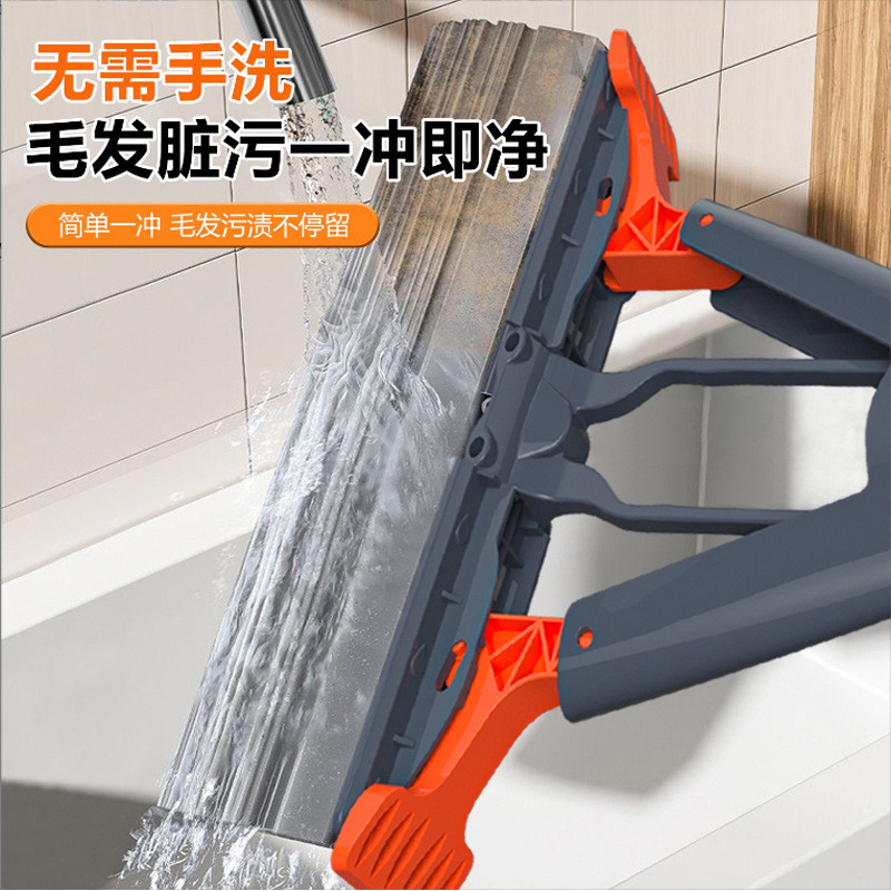 Cây lau nhà đầu xốp bông cotton dày, vắt nửa lạnh, không tay cầm, dùng cho gia đình