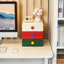 Hộp đựng ngăn kéo có thể xếp chồng lên nhau màu Pop cổ điển – Hộp đựng máy tính để bàn đa chức năng