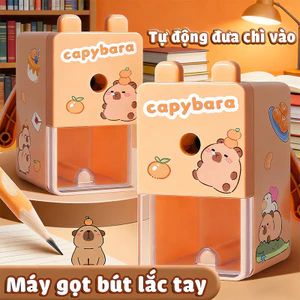 Máy cạo bút xoay cho trẻ em dễ thương, phù hợp với nhiều loại bút chì, sử dụng tiện lợi và an toàn