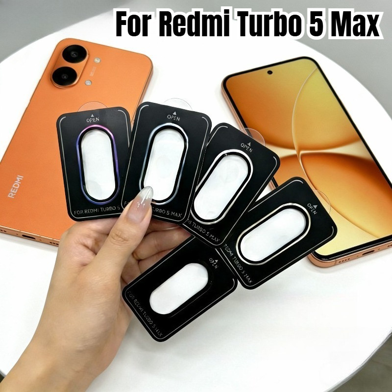 Dành Cho Redmi Turbo 5 Max Điện Thoại Camera Bảo Vệ Ống Kính Vòng Dành Cho Redmi Turbo 5Max Turbo5Max Hợp Kim Nhôm Bảo Vệ Kính Cường Lực Ống Kính Phim
