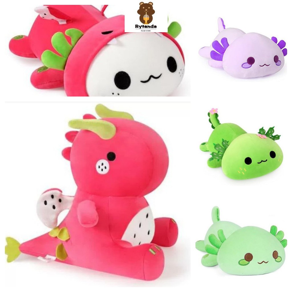 LON Mô Phỏng Dễ Thương Salamander Dragon Fruit Sang Trọng Đồ Chơi Cho Bé Gái Salamander Mềm Đầy Động Vật Trái Cây Quà Tặng 2 Trong 1 Cho Trẻ Em Bạn Gái Bé Trai Trang Trí Phòng Ngủ Giáng Sinh Quà Tặng Sinh Nhật