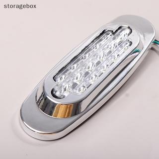 [Hộp lưu trữ] 1Pc 16LED 12-24V LED Side Marker Vị trí Đèn bên đa năng cho Tru Trailer Vàng / Trắng / Đỏ / Xanh / Xanh Đẹp