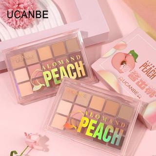 UCANBE Bảng Phấn Mắt 15 Màu Tông Nude, Taupe & Nâu Hồng, Bảng Phấn Màu Trung Tính Ấm, Dễ Tán.