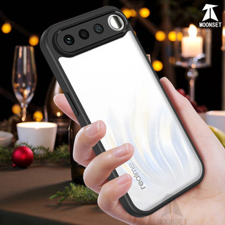 Dành Cho Realme 16 5G Ốp điện thoại Cứng Aryclic Trong Suốt Khung Silicon Mềm Chống Rơi Mỏng Bao