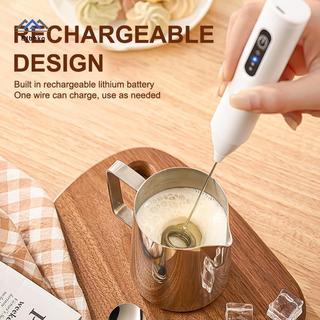 ELBBKG Thời Trang Điện Cầm Tay Đánh Trứng Sữa Frother Matcha Đánh Cốc Uống Cà Phê Đánh Máy Khuấy Beater 3 Tốc Độ USB Sạc Mới