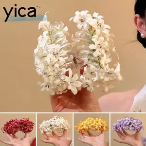 Kẹp Tóc Hoa YICA, Kẹp Tóc Hoa Hàn Quốc, Kẹp Vuốt Tóc Đẹp Di Động