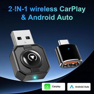 Bộ chuyển đổi tự động CarPlay & Android không dây DIAPER & CORED: Hộp AI Mini 2 trong 1 cho Audi / Toyota / VW YTH