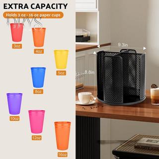 (TFT) 360° Xoay Cốc Dùng Một Lần Và Nắp Đựng Giấy Cà Phê Latte Cốc Đựng Lưu Trữ Ra Tổ Chức Cốc Cho Nhà Bếp MỚI