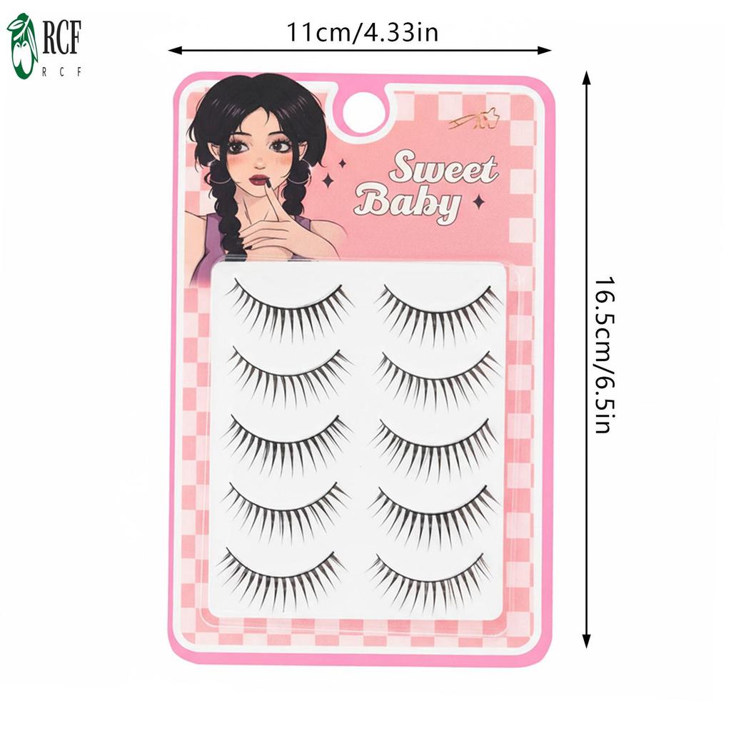 Lông mi giả cánh lông vũ - Lông mi mềm mại tự nhiên phong cách Nhật Bản để trang điểm hàng ngày