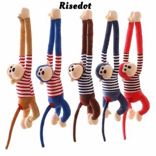 Đồ chơi nhồi bông RISEDOT, Búp bê động vật lông tơ trang trí nhà cửa khỉ, Đồ chơi nhồi bông mềm tay dài dễ thương cho trẻ em