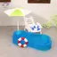 HFTOY 1 Bộ Đồ Chơi Trẻ Em Nhà Búp Bê Mô Phỏng Dễ Thương Bể Bơi Mini Vòng Tròn Bơi Bộ Ghế Đi Biển Mô Hình DIY Trang Trí ~