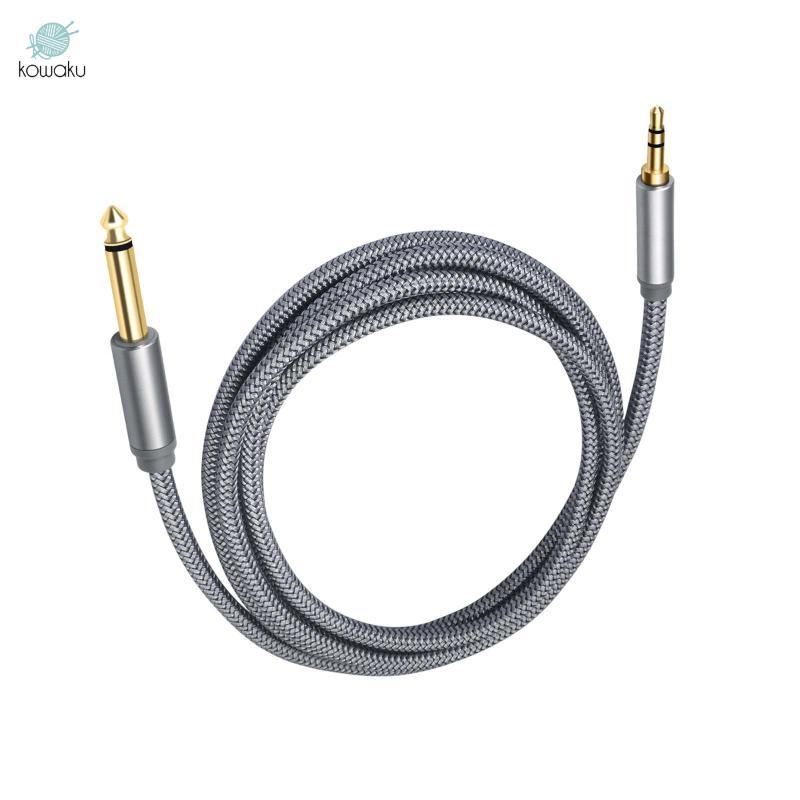 Đàn Guitar Cáp Âm Thanh Mono Sang Stereo Aux Dây Nối Dài 6.35 Mm Nam 3.5 Mm TRS Nam Đồng Cao Che Chắn Thích Hợp Cho Nhạc Sĩ Phòng Thu Kỹ Sư Âm Thanh Hồ