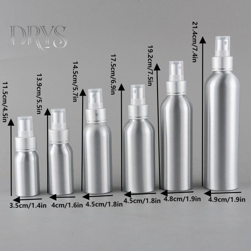 (TFT) 50 / 100 / 120 / 150 / 200 / 250ml Chai nhôm rỗng Chai mỹ phẩm Chai phun kim loại Mini Kích thước du lịch cho mỹ phẩm MỚI