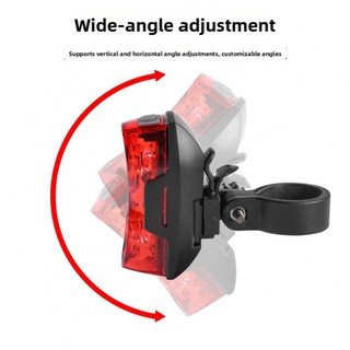 Đèn hậu xe đạp nhiều chế độ flashing, thiết kế gọn nhẹ