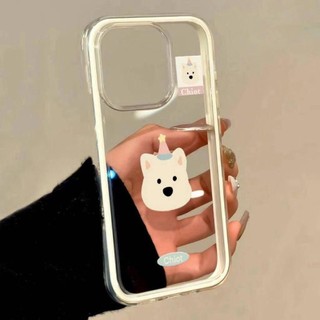 Nổ mũ tây highland chó áp dụng cho 17/16promax vỏ điện thoại di động iPhone15 mới 1413