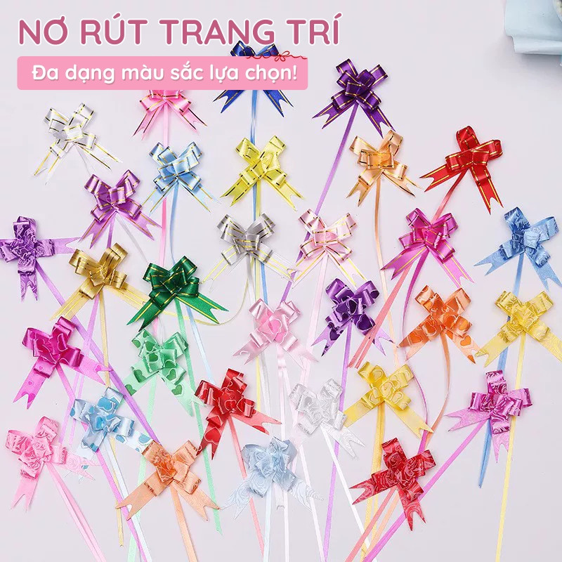 Nơ rút gói quà Combo 30 phụ kiện trang trí Tết, decor sự kiện và quà tặng thêm ý nghĩa, thiết kế tinh tế