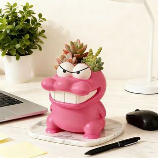 Dễ Thương Crayon Shin-Chan Hình Cá Sấu Nhỏ Chậu Hoa Hoạt Hình Ngoại Vi Phòng Khách Ban Công Cây Xanh Chậu Chứa Nước