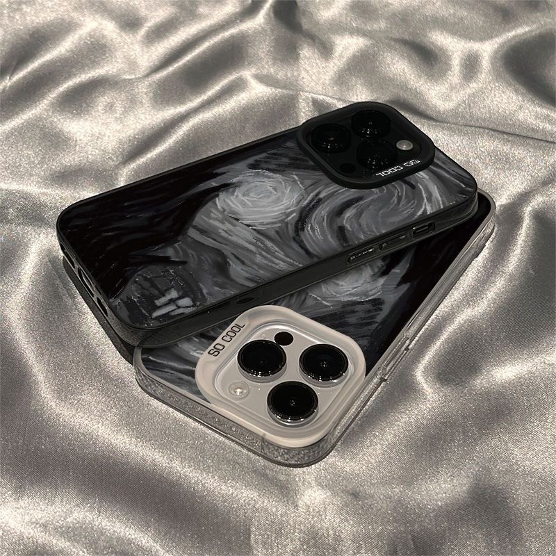 Đáy lưng iPhone 17/16 Pro Max mới, chống rơi cho iPhone 15/14 Plus và iPhone 13 Pro, thiết kế tối tăm với phong cách sao