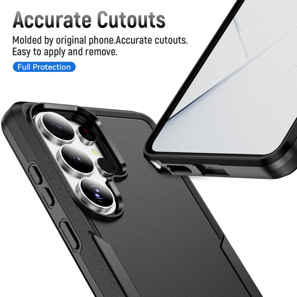 Ốp lưng chắc chắn 2IN1 PC + TPU Armor cho Samsung Galaxy S26 Ultra S25 S24 S23 S22 S21 Plus Vỏ bảo vệ chống rơi nâng cao