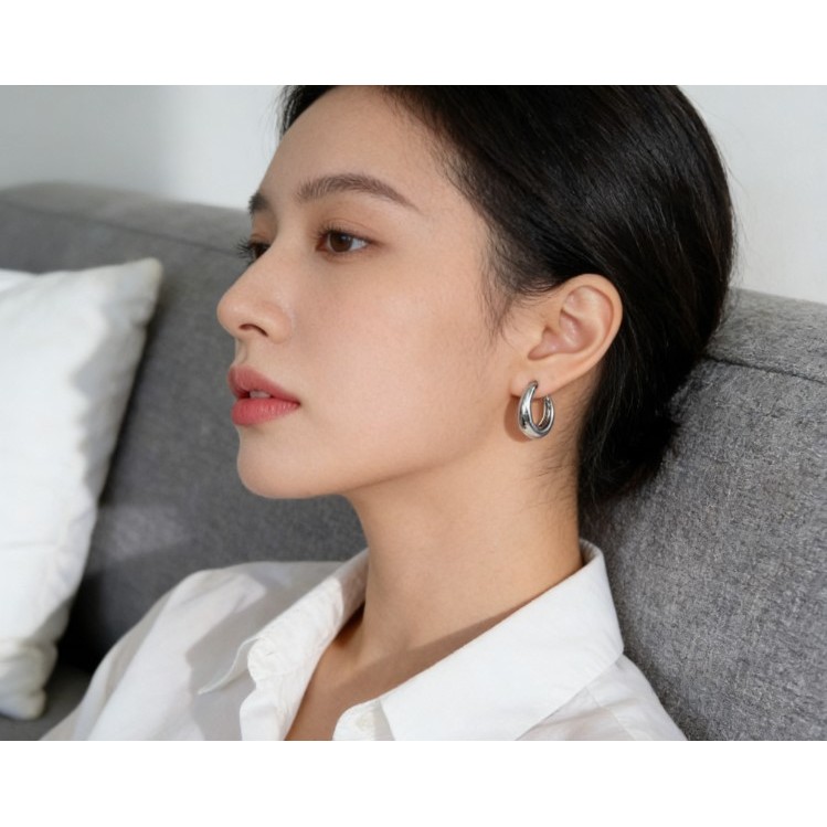 Bông tai nữ đồng thau mạ vàng, style cổ điển từ CELI