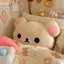 Dễ Thương Rilakkuma Sang Trọng Búp Bê Đầu Giường Eo Hỗ Trợ Tựa Lưng Lớn Có Thể Tháo Rời Có Thể Giặt Ngủ Gối Lớn Đệm Quà Tặng Sinh Nhật
