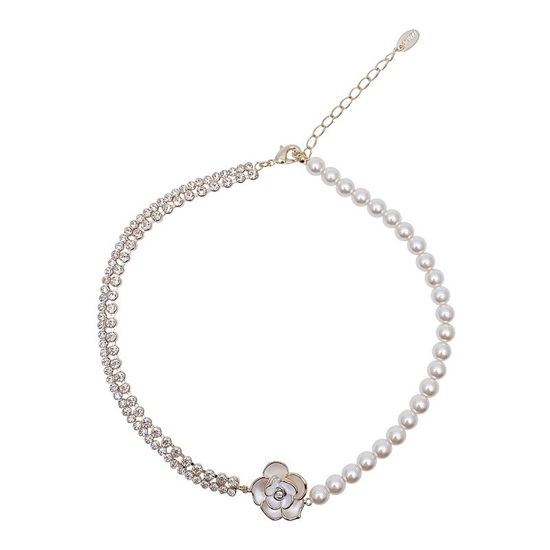 Pháp Ánh Sáng Sang Trọng Ngọc Trai Bướm Vòng Cổ Nữ Cao Cấp Xương Đòn Dây Chuyền Hepburn Phong Cách Cô Dâu Vòng Cổ Cưới