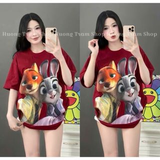 Bộ sưu tập Áo Phông Rộng Tay Lỡ Chất Liệu Su   size 38-56kg mặc thoải mái de la viee-Thu Ba