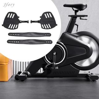 Bàn đạp xe đạp tập thể dục Jfory chống trượt, có dây đeo và dễ lắp đặt