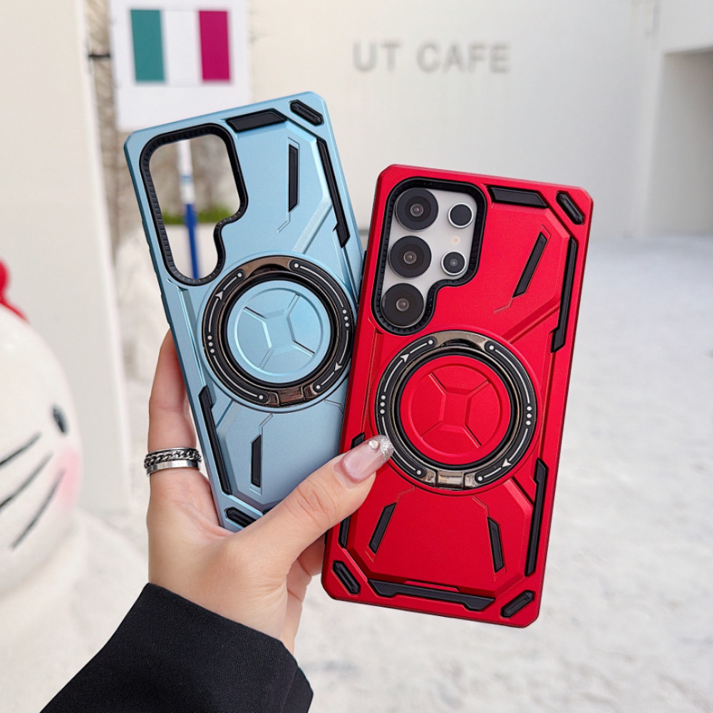 Ốp Điện Thoại Giá Đỡ Xoay Micro-Matte Cho Samsung Galaxy S26 S25 S24 S23 S22 Plus Ultra FE Edge A56 A53 A37 A36 A35 A33 A26 A25 A17 A16 A15 A14 A07 A06 5G 4G Chống Rơi
