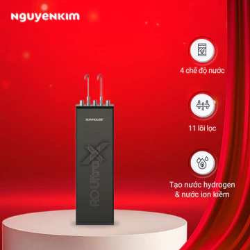 [Phí Lắp đặt 0Đ HN HCM] Máy lọc nước nóng lạnh nguội ion kiềm hydrogen UltraX Sunhouse SHA76639LA