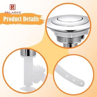 Nút xả bồn cầu nhấn đơn, thay thế tròn 40, 50 và 60 Mm, Nút bình nước vệ sinh cho phòng tắm, gia đình