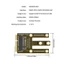 Btsg MSATA sang M 2 SATA3 0 Adapter Card Board Bộ Chuyển Đổi Thẻ Mở Rộng Hỗ Trợ Thay Thế 2230 2242 Mở Rộng