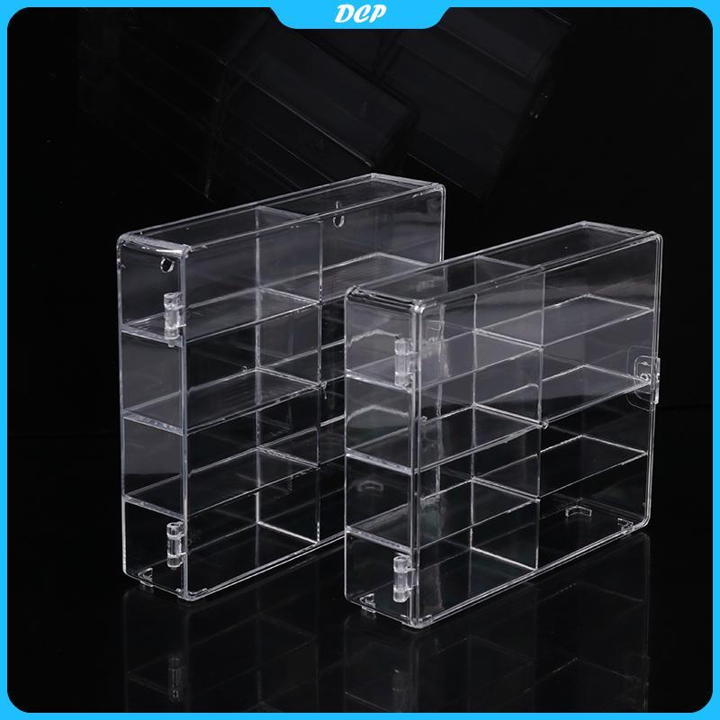 [DCP] 1:64 Acrylic trong suốt xe hiển thị hộp-dính treo tường mô hình đồ chơi lưu trữ [VN]