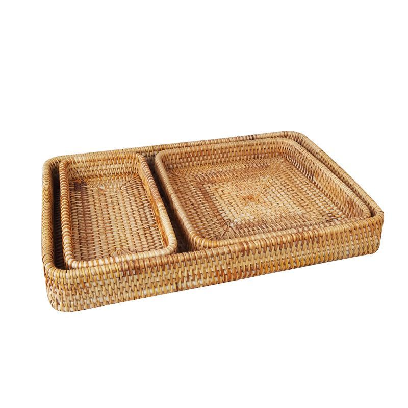 Khay Mây Tre Đan 3 Món – Decor Nhà Cửa