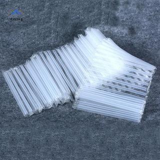 ELBBKG 500 Chiếc DIY Ống Hút Nhựa Dùng Một Lần Ngắn Trong Suốt Nhọn Mỏng Ống Hút Uống Hàng Hóa Phụ Kiện Nhà Bếp Mới