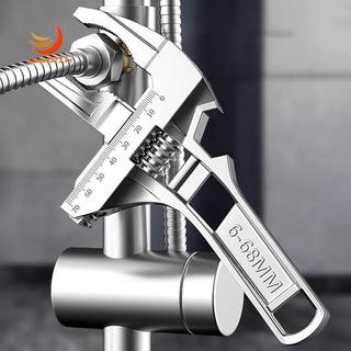 [gaozuo523.vn] Cờ lê bồn rửa có thể đảo ngược với cờ lê mở hàm 6-68mm Bạc có thể điều chỉnh 6-68mm