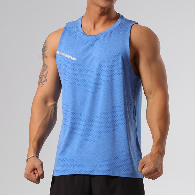 Áo Tank Nam Slim Fit thoáng khí, chống ẩm cho chạy bộ và tập luyện mùa hè