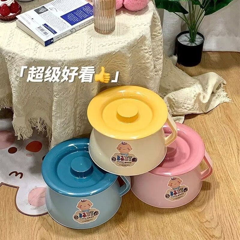 Dày Spittoon Nhà Vệ Sinh Trẻ Em Bô Nước Tiểu Tiểu Bồn Tiểu Trẻ Em Vệ Sinh Hộ Gia Đình Có Nắp 1.23
