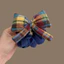 Cầu Vồng Kẻ Sọc Nơ Scrunchie Bun Dây Buộc Tóc Đuôi Ngựa Thấp Tóc Dây Phụ Kiện Tóc Cho Nữ